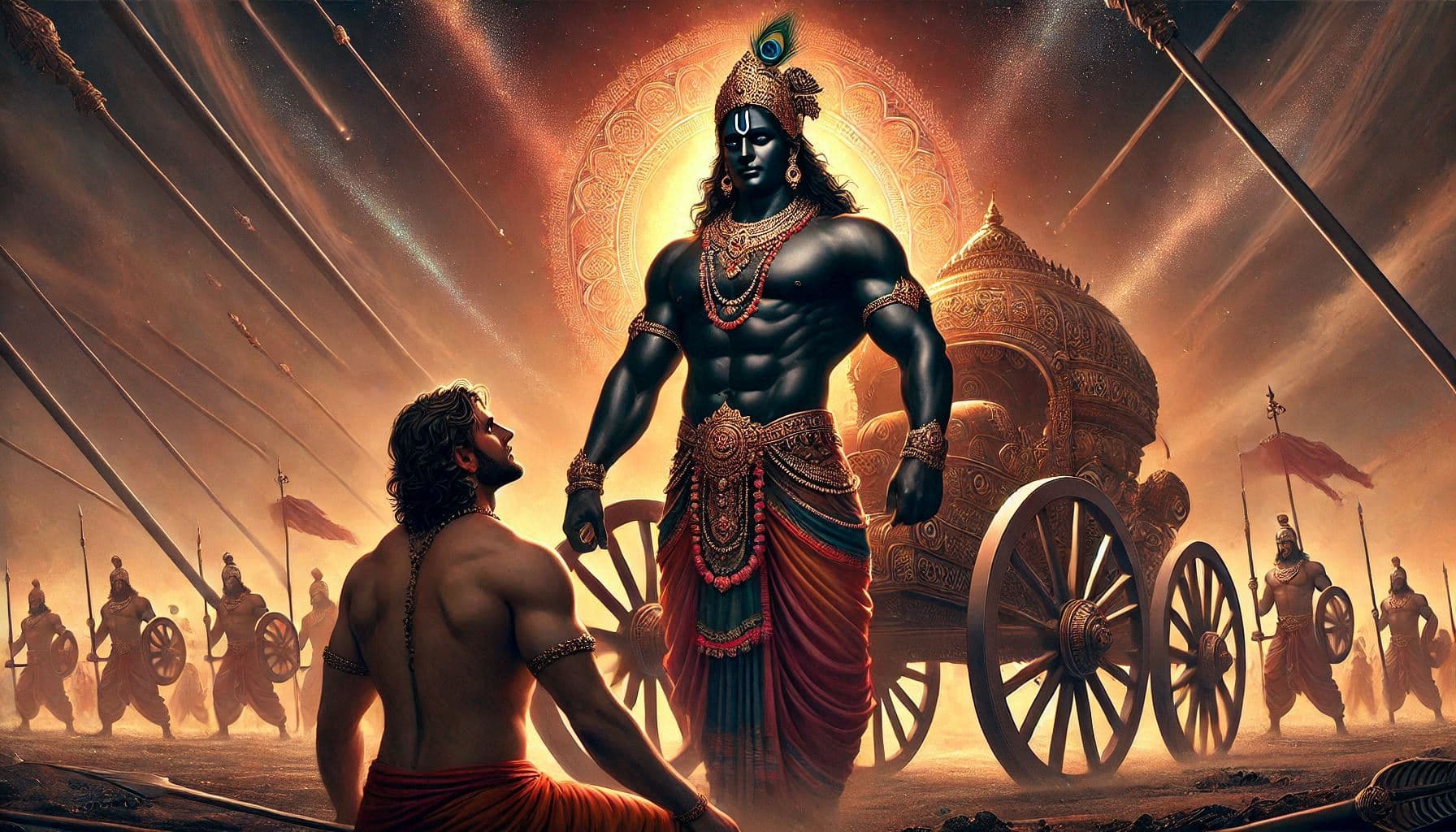 The Vishvarupa, Krishna’s Universal Form.