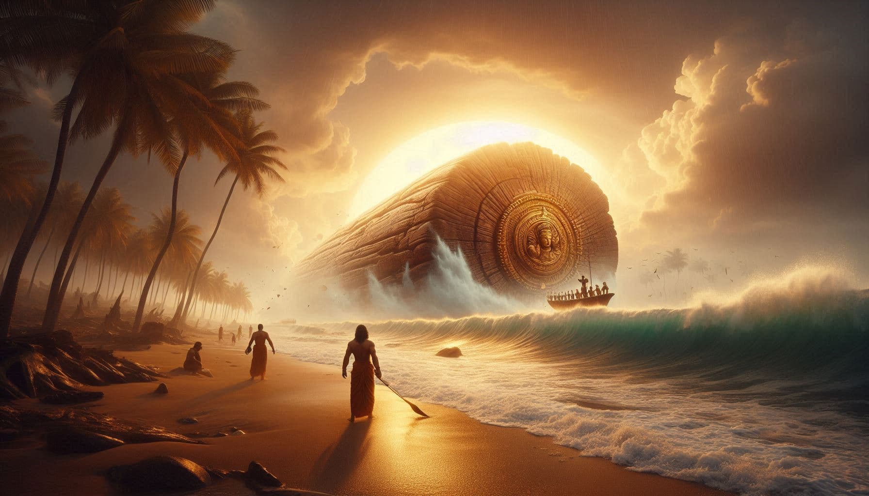 The Divine Wood That Floated from the Ocean.