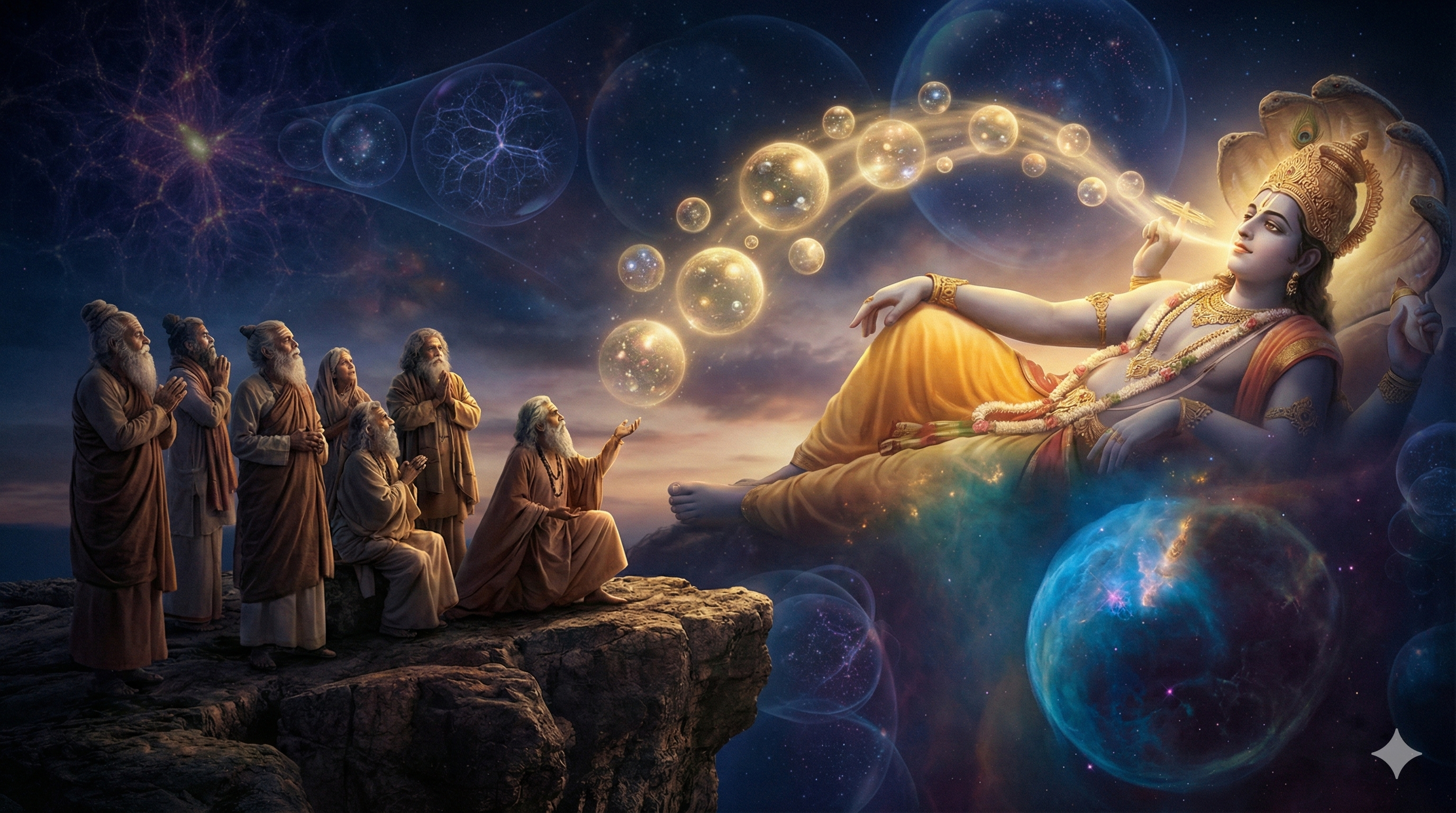 Mahavishnu Breathes Universes