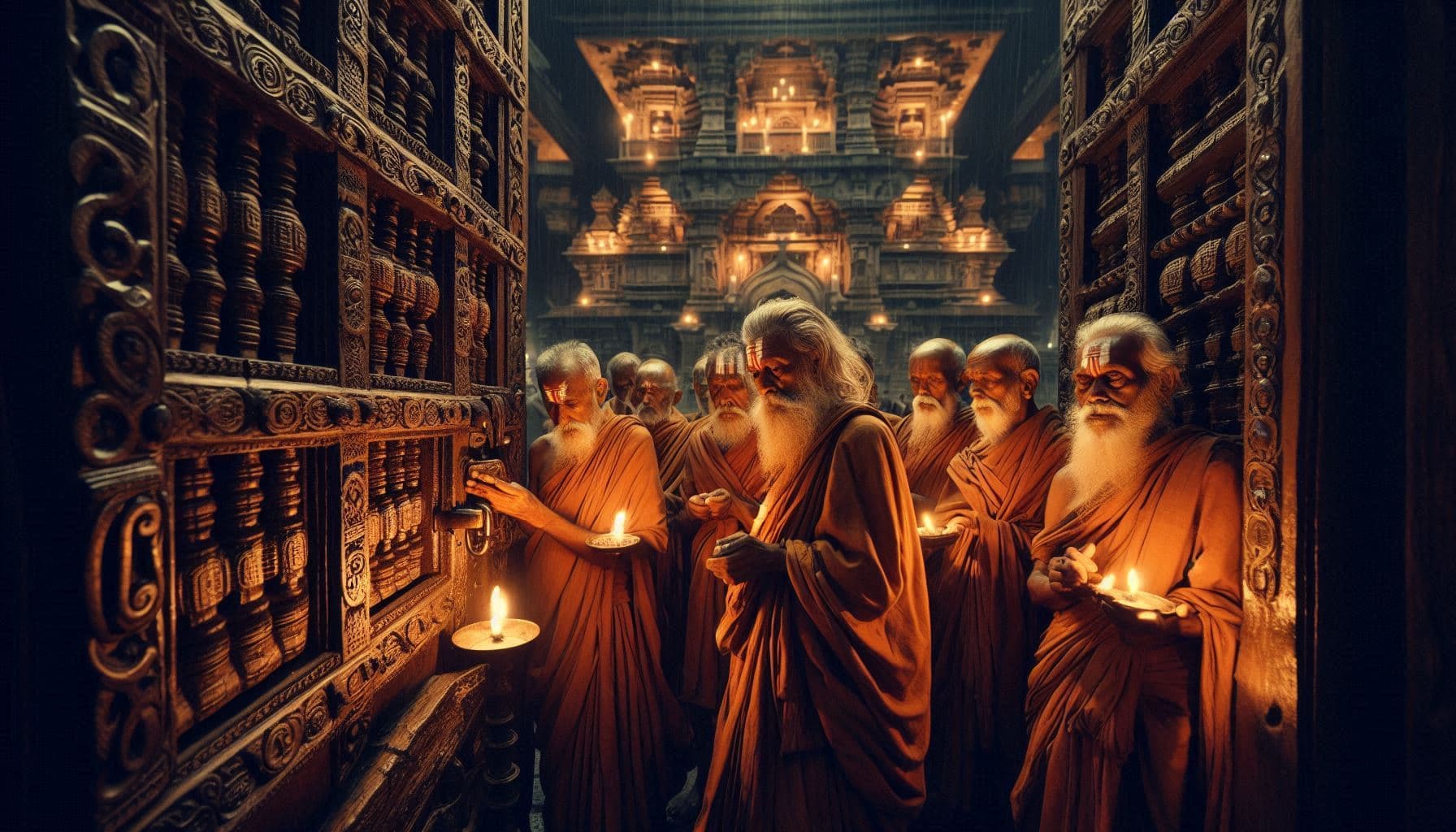 The Belief, The Nightly Visit of Krishna and Radha.