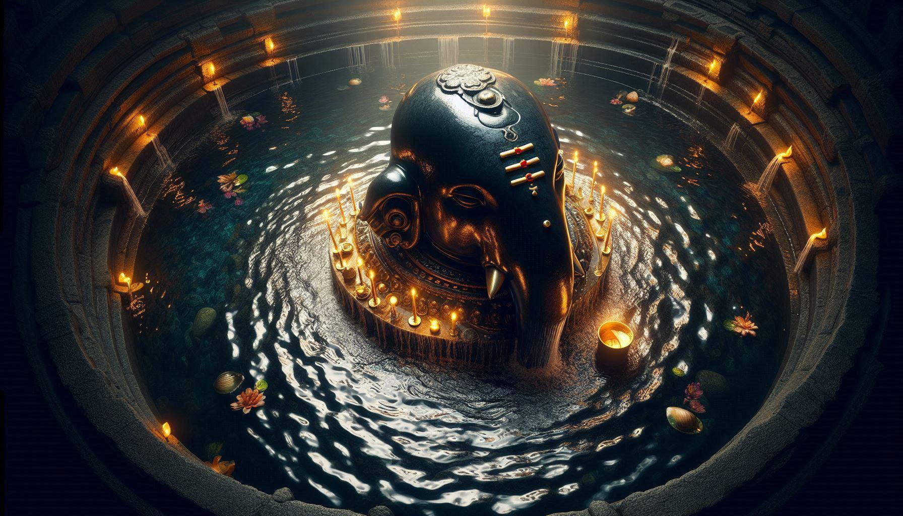 The Idol Sits in Eternal Water.