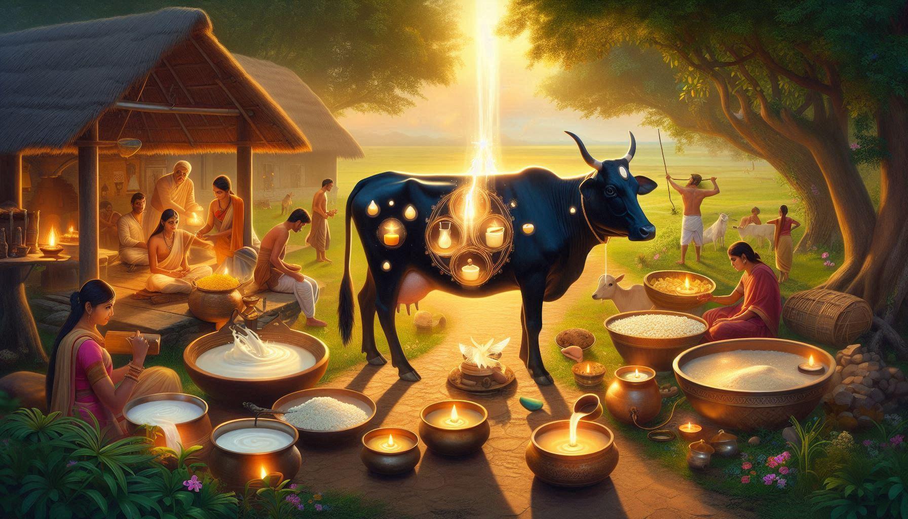 Kamadhenu, The Wish-Fulfilling Cow.