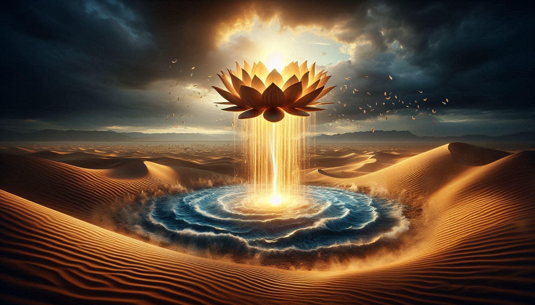 The Sacred Pushkar Lake and the Falling Lotus.