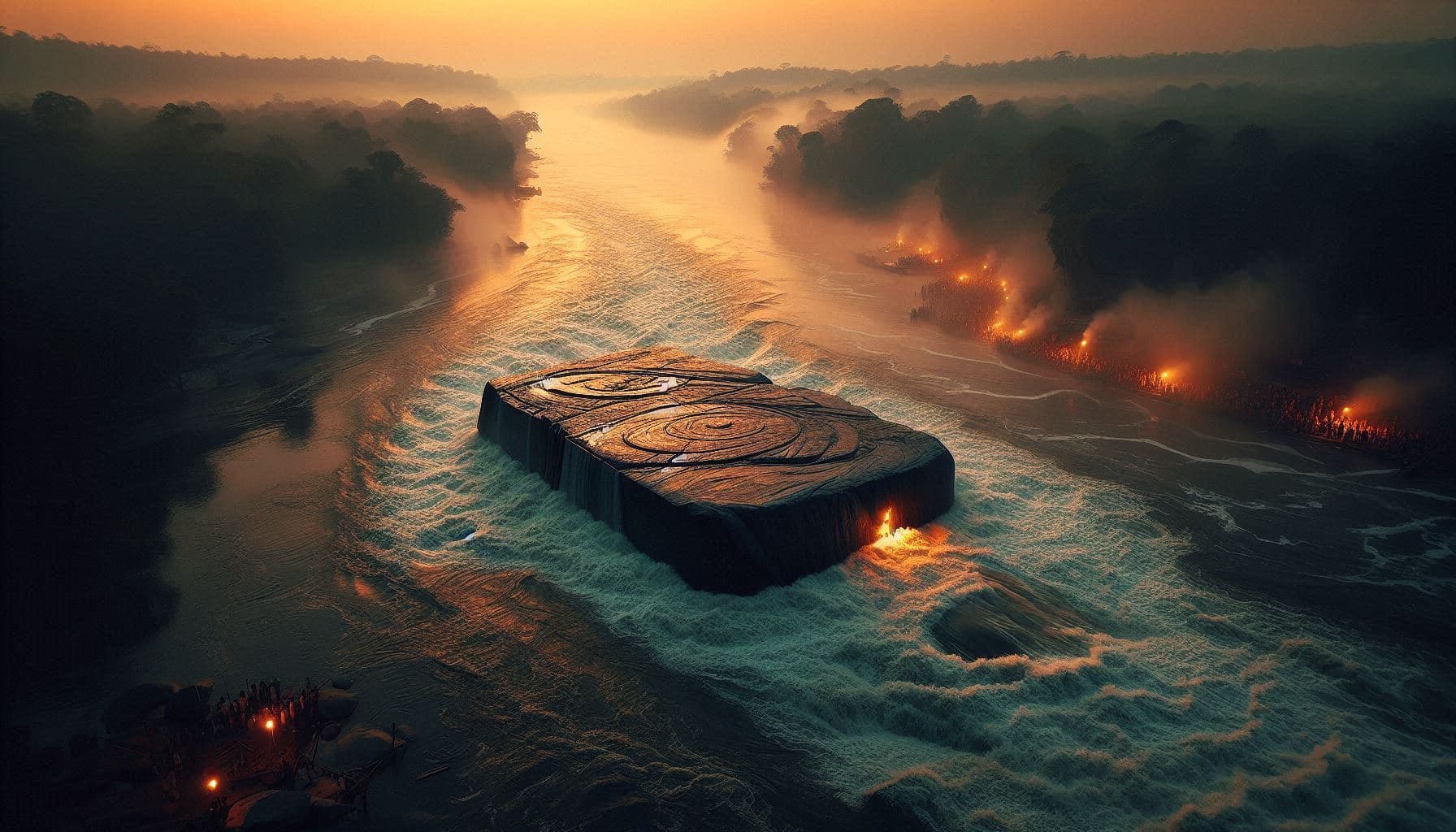 The Floating Temple Stone.