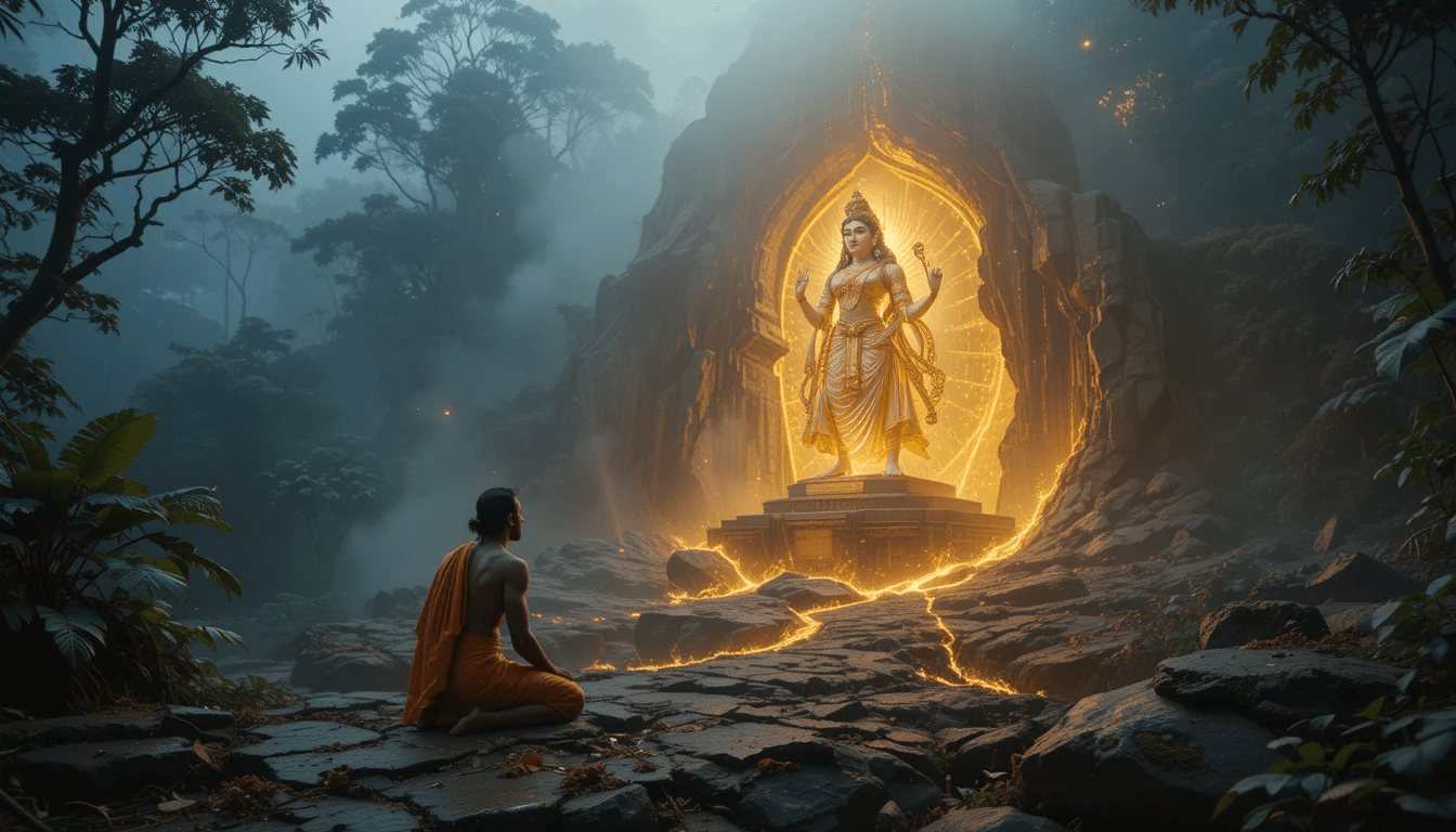 The Self-Manifested Idol of Chamundeshwari.