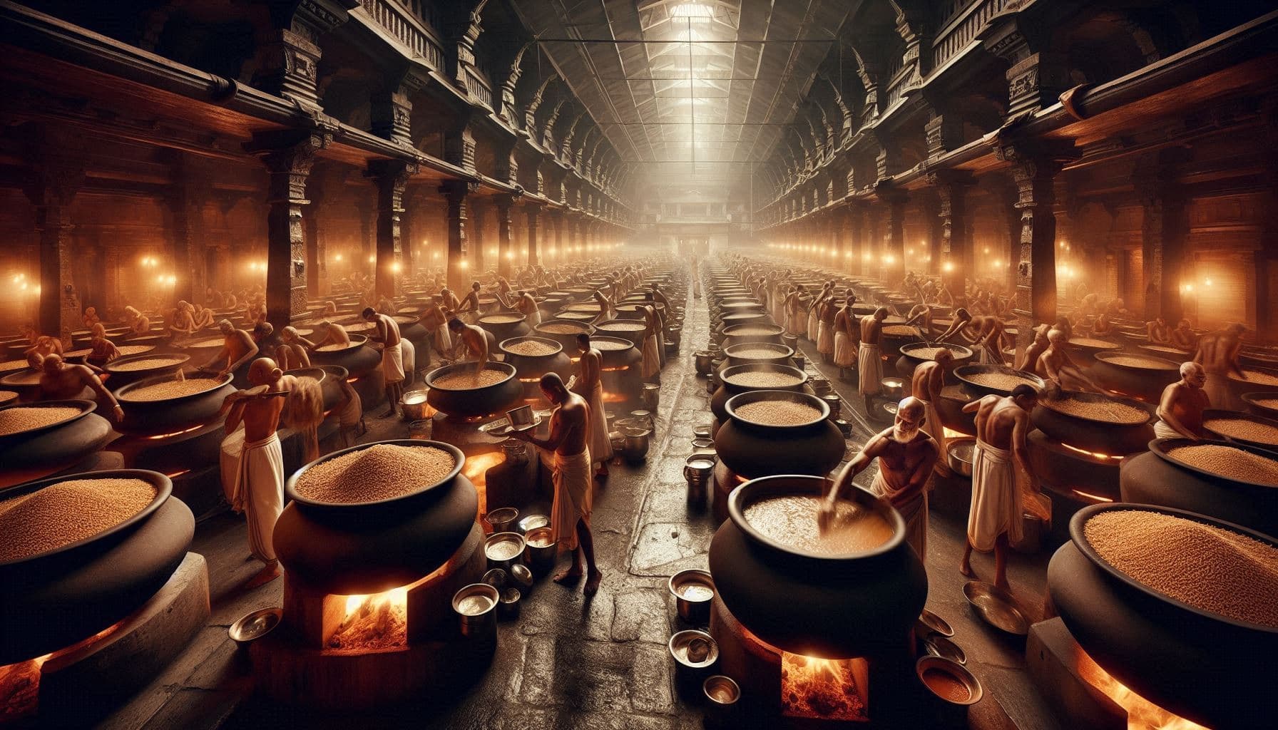 The Miracle of Annadana, Infinite Food for Devotees.