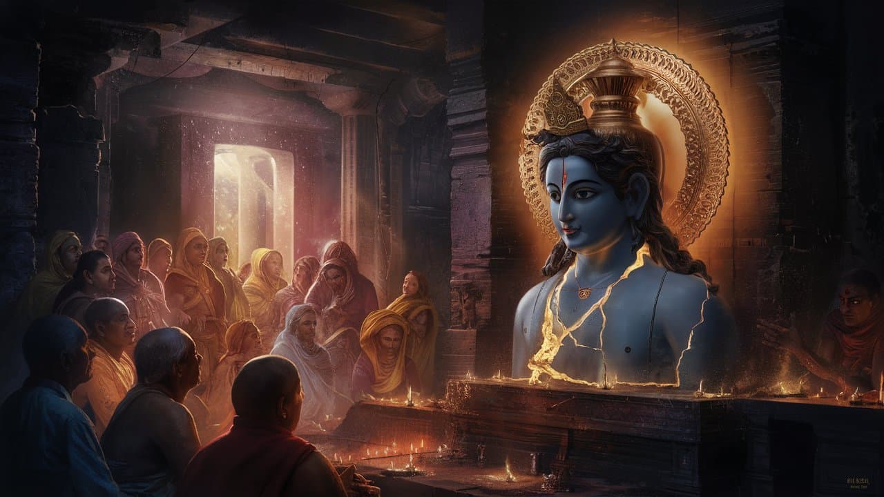 The Self-Healing Idol of Dwarkadhish