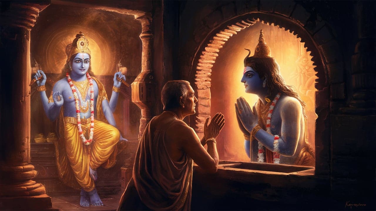 The Turning of the Krishna Idol