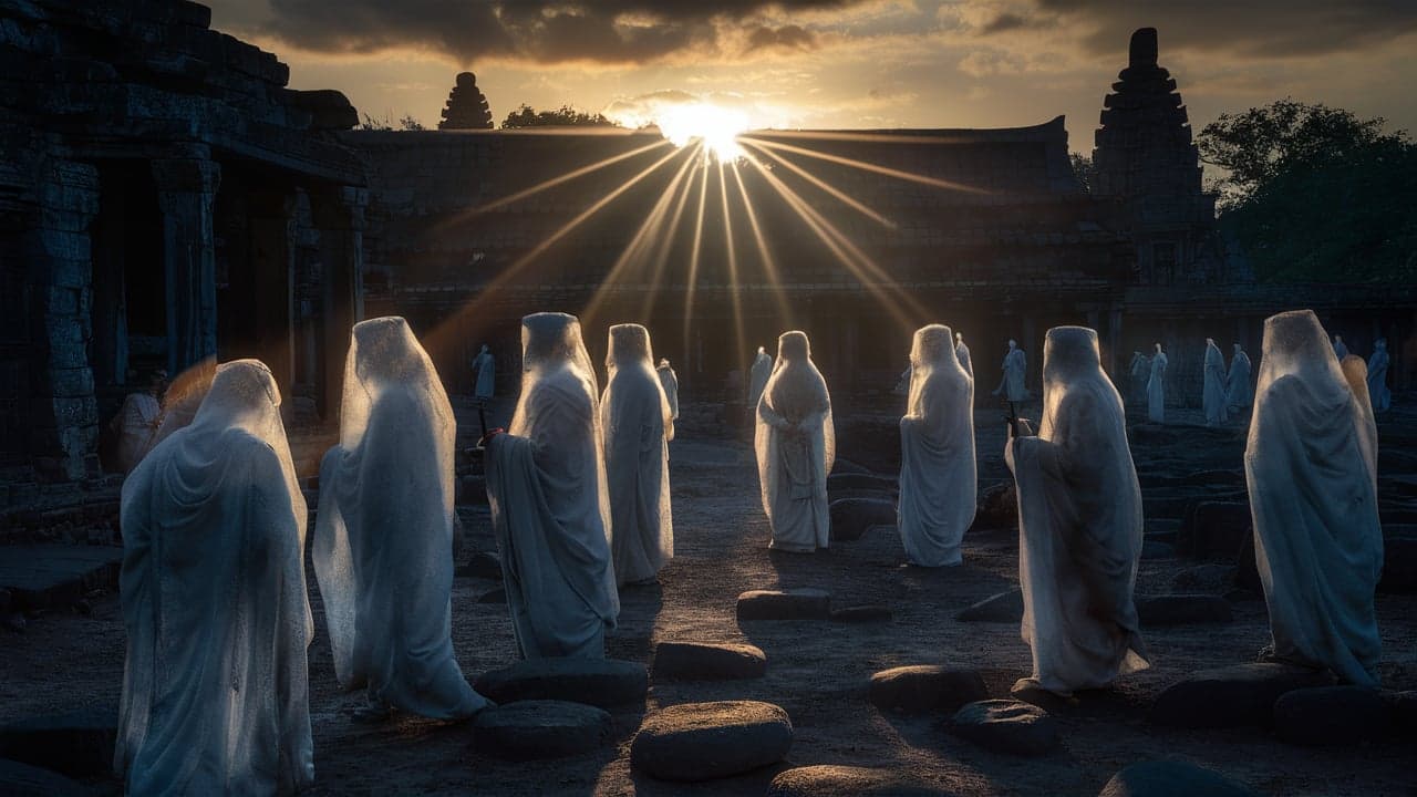 Shifting Shadows at Sunset: Spirits of the Past