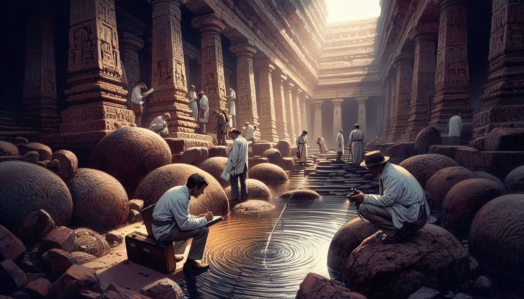 The Unchanging Water Level in the Temple Tank.