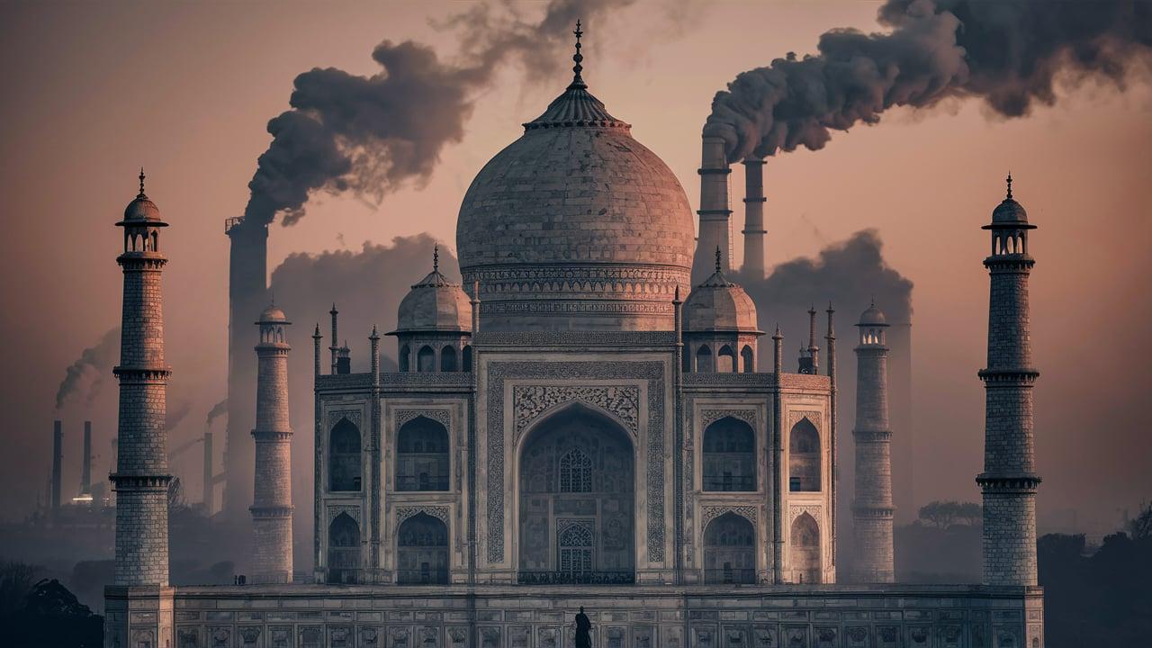 The Discoloration of the Taj Mahal