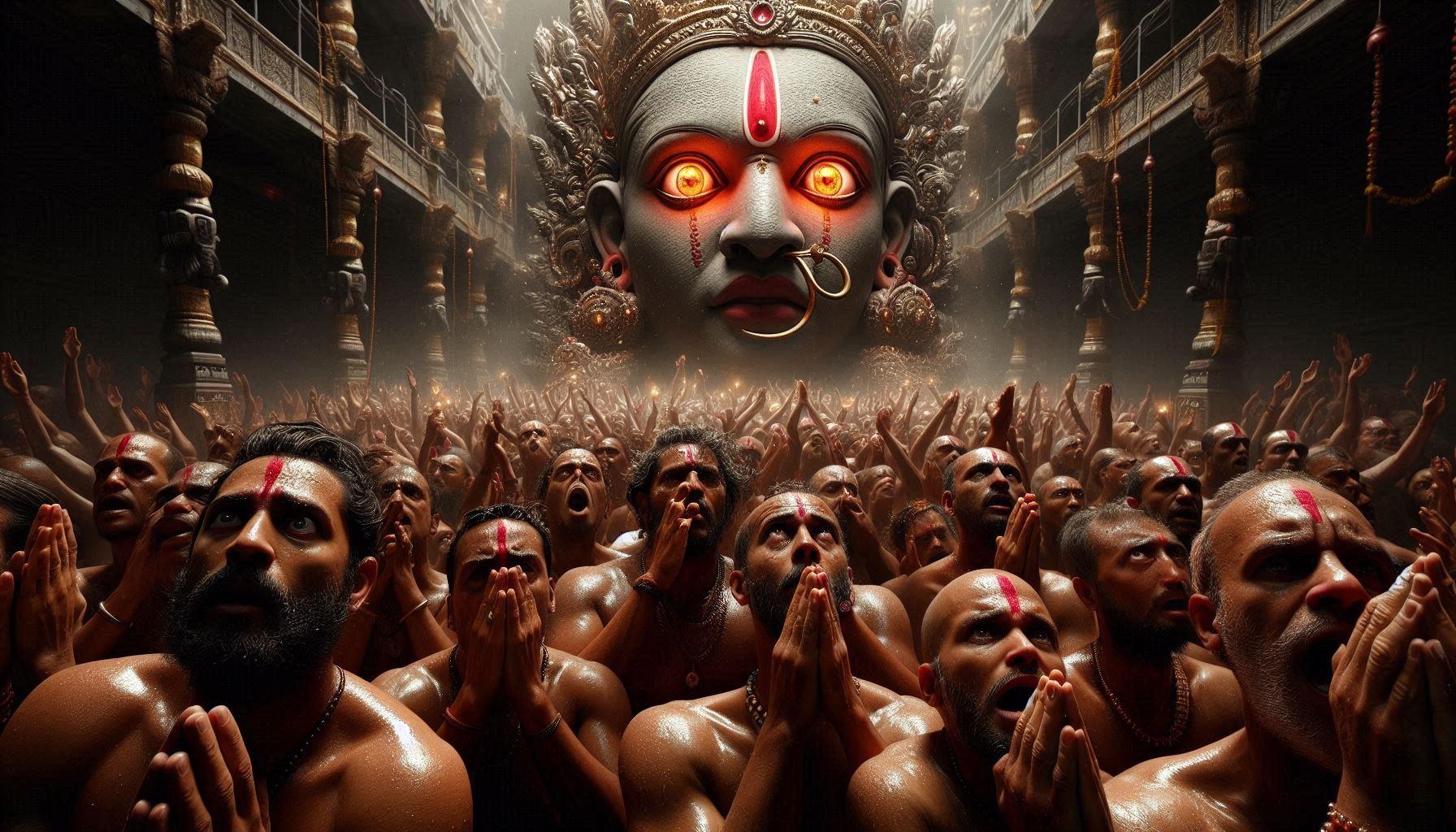 The Eyes That Turn Red During Worship.